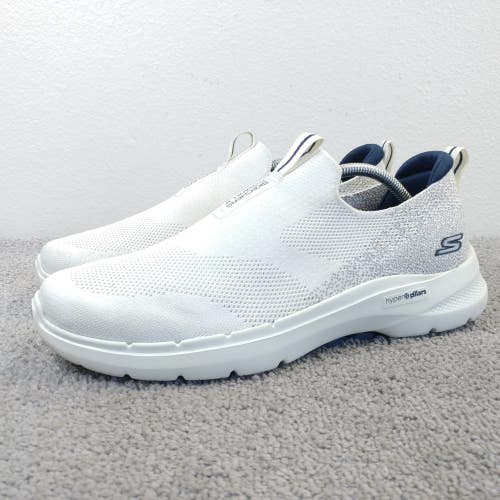 Skechers Go Walk 6 Mens Size 11 Shoes Memory Foam Comfort Slip On Sneakers White