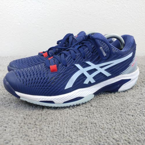 ASICS Solution Speed FlyteFoam 2 Womens Size 6.5 Tennis Shoes Blue Low Top