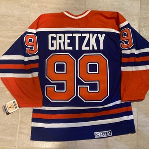Edmonton Oilers - CCM HEROES OF HOCKEY WAYNE GRETZKY OILERS JERSEY - SENIOR