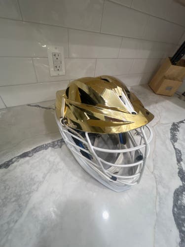 Used Chrome Gold Cascade XRS Lacrosse Helmet