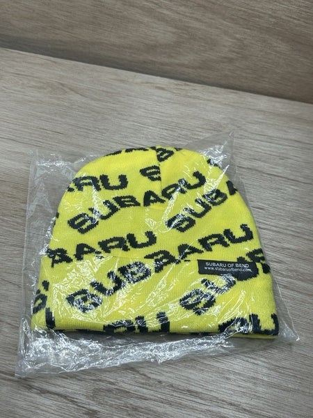 Subaru All Over Print Blue Beanie  New Yellow