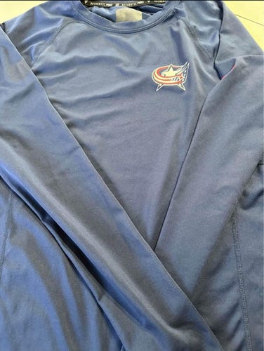 Fanatics Authentic Pro NHL Columbus Blue Jackets Shirts and Pant Adult Large Compression pro stock