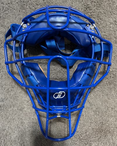 FORCE3 Traditional Defender Catcher's Mask Shock Suspension System Royal Blue NEW w Defects 1