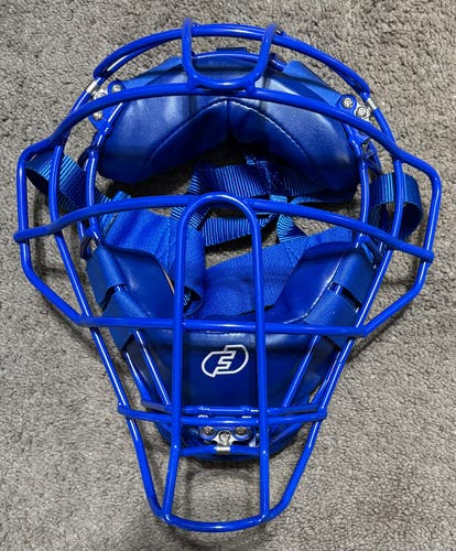 FORCE3 Traditional Defender Catcher's Mask Shock Suspension System Royal Blue NEW w Defects 2