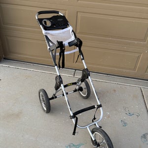 Silver Unisex Bag Boy EZ Fold 12 Push Cart (Used)