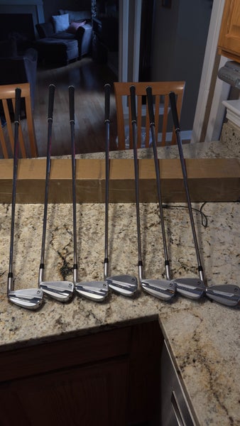 Men's 2025 TaylorMade P790 Right Handed Iron Set Stiff Flex  Steel Shaft (Used)