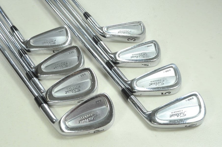 Titleist 690.CB Forged 3-PW Iron Set Stiff Flex RH FCM 6.0 Rifle Steel # 198540