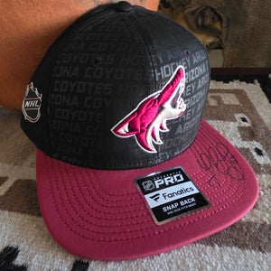 Arizona Coyotes Utah Hockey Club Fanatics Authentic Pro Lawson Crouse Signed Snapback Hat