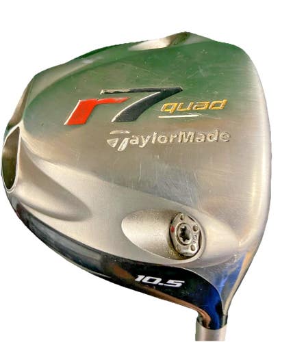 TaylorMade R7 Quad Ti Driver 10.5* RH Speeder 757 Regular 44.5" HC New Mid Grip