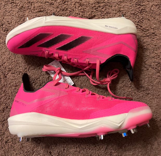 Adidas Adizero Electric+ TPU Baseball Cleats Lucid Pink IF8485 - Men\'s Size 8.5 adidas Mens Adizero Electric+ Baseball,Lucid Pink/Black/Pink  main image 4