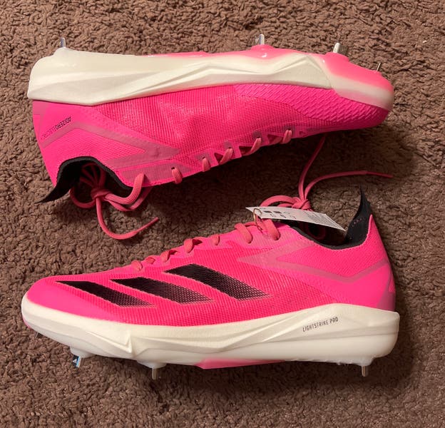 New Adidas Adizero Electric+ Pink Baseball Cleats IF8485 