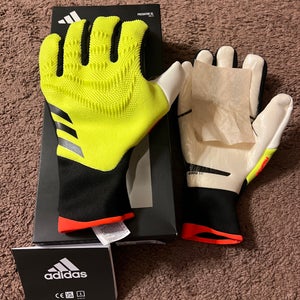 Adidas Predator GL PRO FS Goalkeeper Gloves Yellow/Black IQ4019 Size 12
