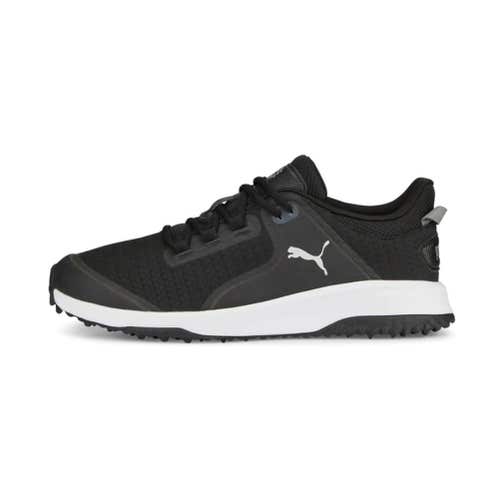 Puma Fusion Grip Shoes (Black/Silver/Quiet Shade, 11.5, Medium) Golf NEW