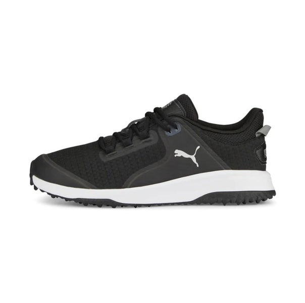 Puma Fusion Grip Shoes (Black/Silver/Quiet Shade, 11.5, Medium) Golf NEW