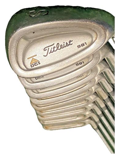 Titleist DCI 981 Gold Iron Set 3-PW,SW RH Men's Regular Steel 5i 37.5" New Grips