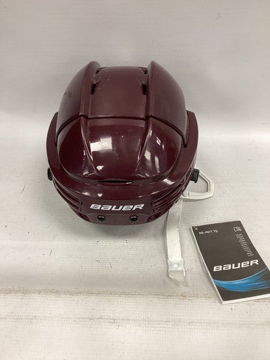 Used Bauer REAKT 75 Hockey Helmet Only Maroon LG 11851-S000034778