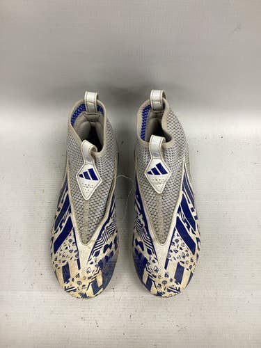 Used Adidas Jr FB Cleats White Junior 04 11851-S000034699