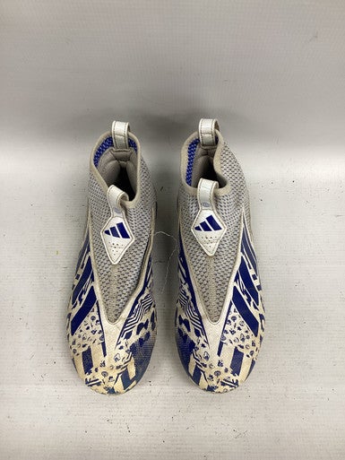 Used Adidas Jr FB Cleats White Junior 04 11851-S000034699
