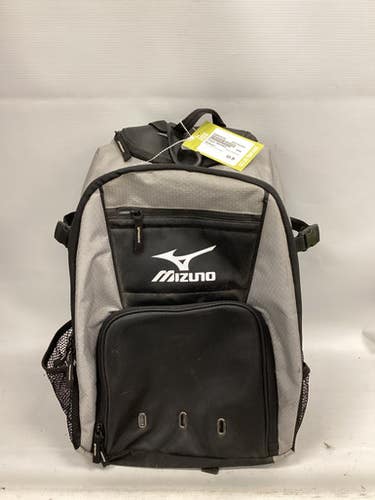 Used Mizuno BACKPACK BB/SB Player Backpack Grey And Black 11851-S000034709