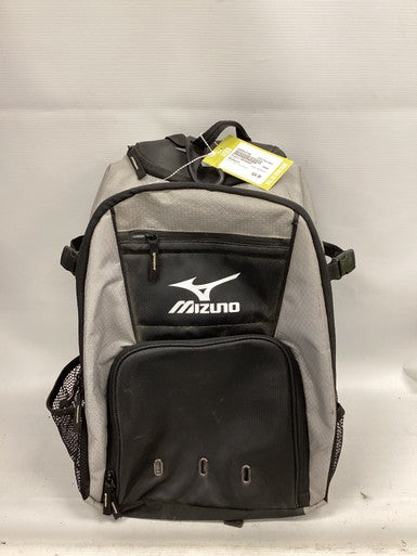 Used Mizuno BACKPACK BB/SB Player Backpack Grey And Black 11851-S000034709