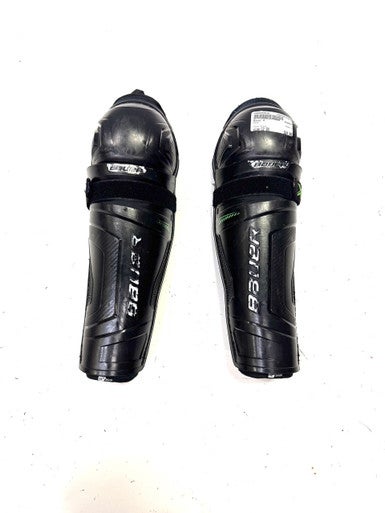 Used Bauer X Junior Shin Guards Black 12" 11860-S000294916