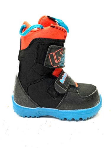 Used Burton NEW MINI GROM Boys Snowboard Boots Black Youth 11.0 11860-S000294925