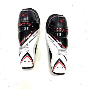 Used Easton SYNERGY Youth Shin Guards White 10" 11860-S000294945