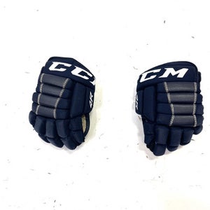 Used CCM 4R Youth Gloves Navy Blue 8" 11860-S000294946