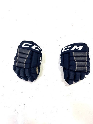 Used CCM 4R Youth Gloves Navy Blue 8" 11860-S000294946