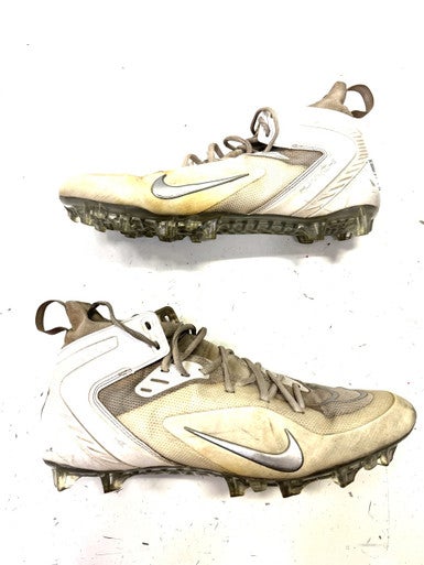 Used Nike LAX Cleats Mens White Senior 12 11860-C000294801