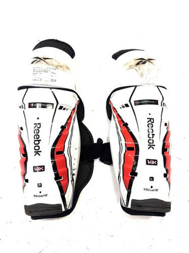 Used Reebok 14K Intermediate Shin Guards White 13" 11860-S000294819