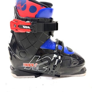Used K2 INDY 2 Boys DH Ski Boot Black 225 MP - J04.5 - W5.5 11860-S000294826