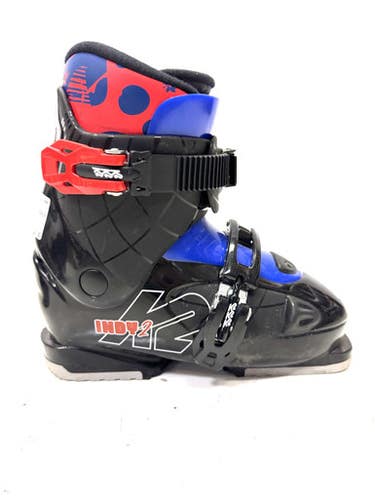 Used K2 INDY 2 Boys DH Ski Boot Black 225 MP - J04.5 - W5.5 11860-S000294826