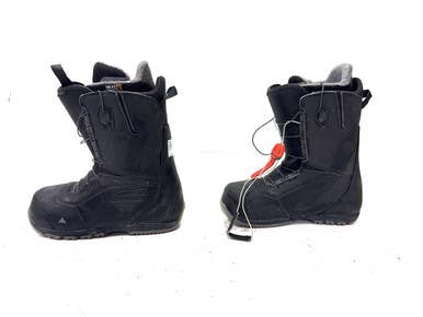 Used Burton RULER Mens Snowboard Boots Black Senior 9 11860-S000294860