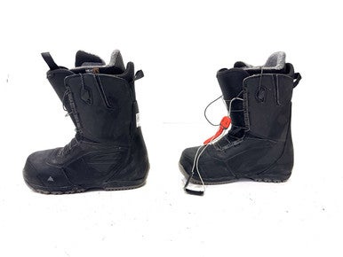 Used Burton RULER Mens Snowboard Boots Black Senior 9 11860-S000294860