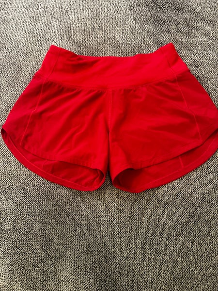 Lululemon red athletic shorts