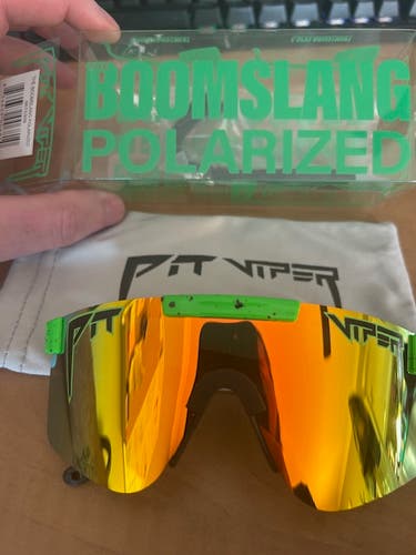 Polarized Green Pit Viper Boomslang Sunglasses Brand New Never Worn Authentic