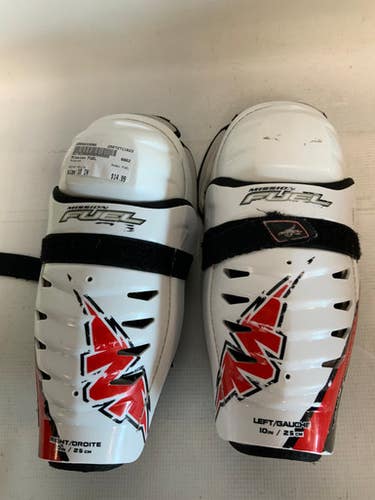 Used Mission FUEL Junior Shin Guards White 10" 11823-S000033066