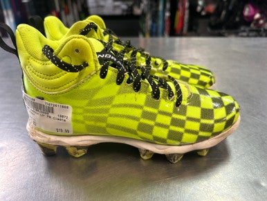 Used Under Armour Jr FB Cleats Yellow Junior 02 11868-S000064280