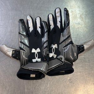 Used Under Armour RECEIVER GLOVES FB Gloves Black XS 11868-S000064272
