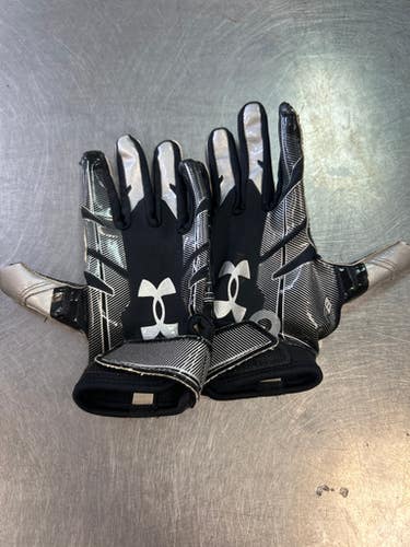 Used Under Armour RECEIVER GLOVES FB Gloves Black XS 11868-S000064272