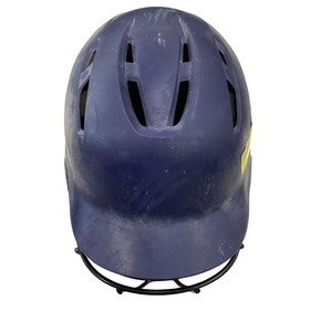 Used Demarini WTD5423NASM Batting Helmet w/Mask Navy Blue S/M 11613-S000164642