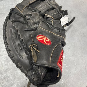 Used Rawlings GOLD GLOVE BB/SB First Base LH Throw Black 12 1/4" 11337-S000466359