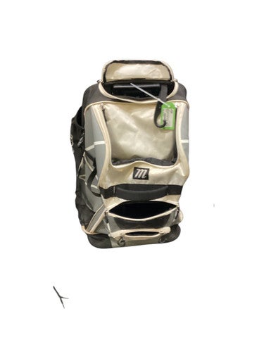 Used Marucci WHITE AND BLACK ROLL BAG BB/SB Player Wheeled Bag Black 11884-S000049466