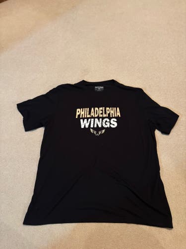 Philadelphia Wings Lacrosse Black T-shirt XL