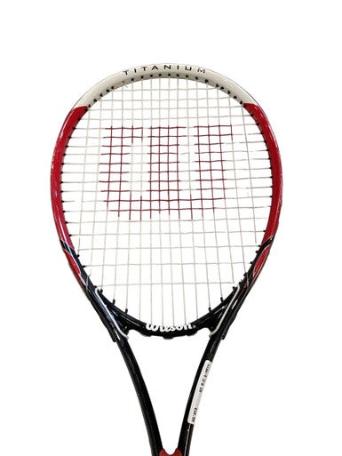 Used Wilson FEDERER TI Adult Tennis Racquet Black 4 3/8" 11884-S000049522