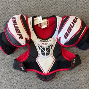 Used Bauer X 80 S/P Junior Shoulder Pads MD 11858-S000077565