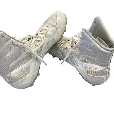 Used Under Armour Adult FB Cleats White Senior 9.5 11760-S000079513