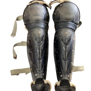Used SHIN GUARDS Catchers Leg Guards Black Intermed 11760-S000079504
