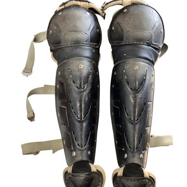Used SHIN GUARDS Catchers Leg Guards Black Intermed 11760-S000079504